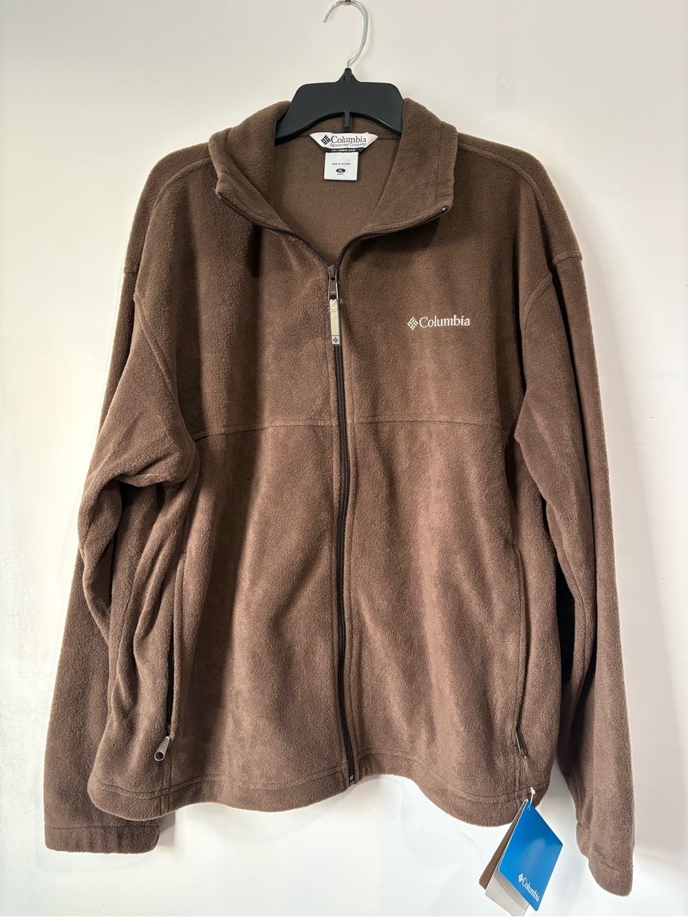 Columbia Brown Full-Zip Lightweight Fleece Jacket